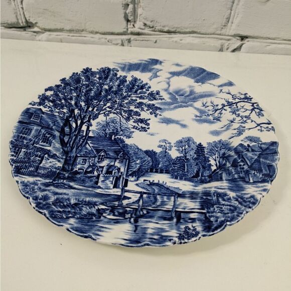 Johnson Brothers COTSWOLD blue and white salad plate - Picture 3 of 5